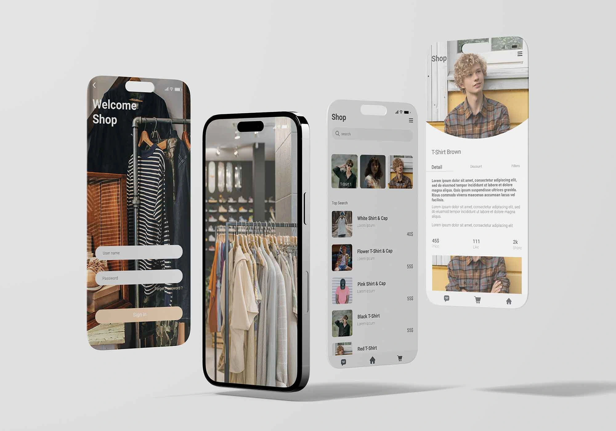 大学生手机客户端界面展示